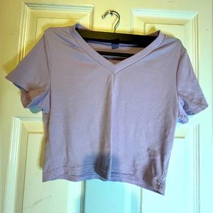 SHEIN purple crop top